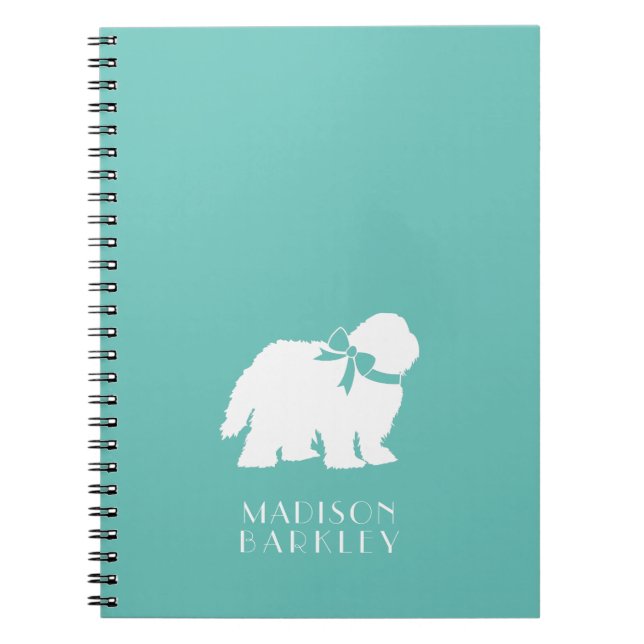 Sheepdog Puppy Old English Sheep Dog Notizblock (Vorderseite)