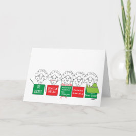 Sheepish Holiday Card Dankeskarte