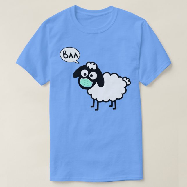 Sheeple follow me just not too close cute funny sh T-Shirt (Design vorne)