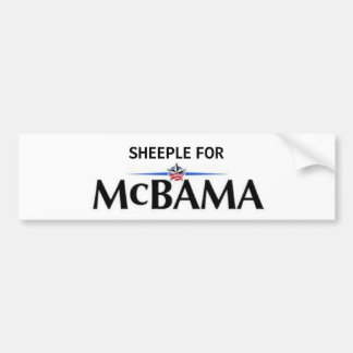Sheeple für McBama Autoaufkleber