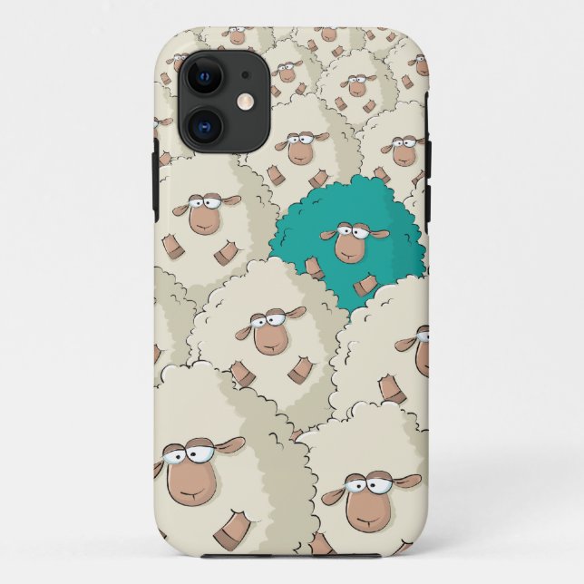 Sheeps Pattern Case-Mate iPhone Hülle (Rückseite)