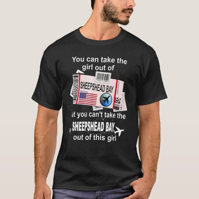 Sheepshead Bay Boarding Pass Sheepshead Bay Girl T-Shirt (Vorderseite)