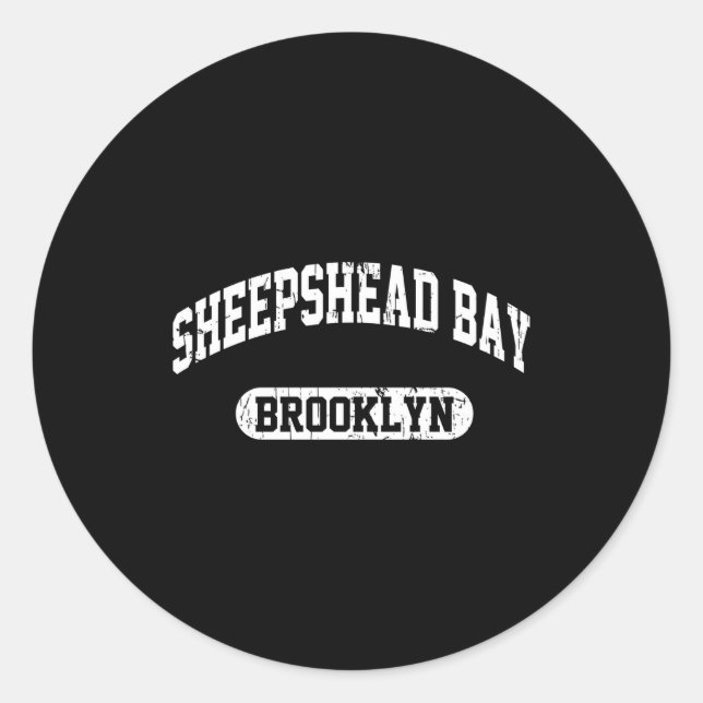 Sheepshead Bay Brooklyn  Runder Aufkleber (Vorderseite)
