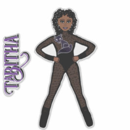 Sheer Black Spark Dancer #1 Sticker