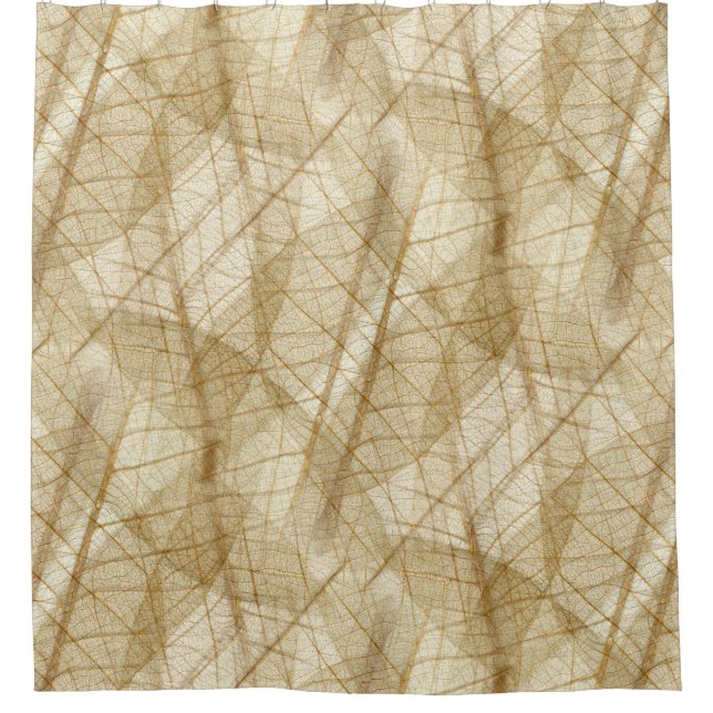 Sheer Lace Blätter Duschvorhang (Vorderseite)