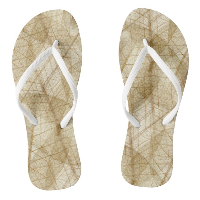 Sheer Lace Blätter Flip Flops (Fußbett)