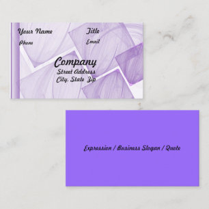 Sheer Lila Tile Artwork Visitenkarte