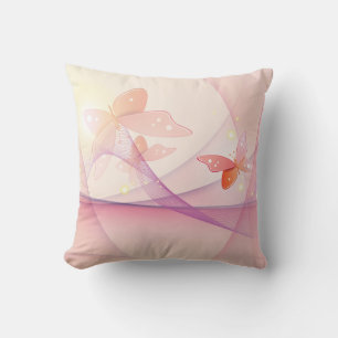 Sheer Pink Butterfly Veil American MoJo Kissen
