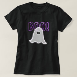 Sheer Semi-Transparent Lila Boo Ghost T-Shirt