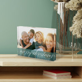 Sheer Spruce Christmas Foto Block