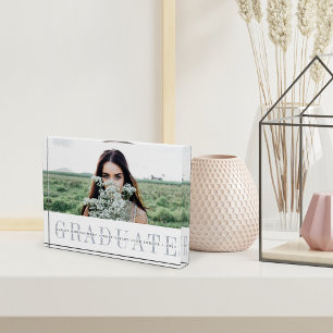 Sheer Stripe Abschluss Keepake Fotoblock