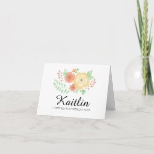 Sheer Summer Blume   Werden Sie meine Brautjungfra Einladung