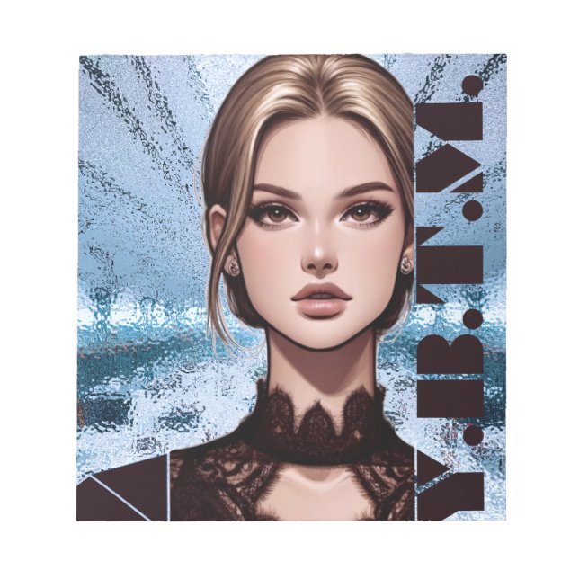 Sheer. Zeichentwurf animiert Notizblock (Vorderseite)