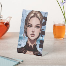 Sheer. Zeichentwurf animiert Sockelschild