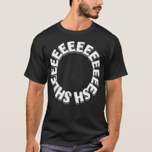 Sheesh Lustiger Meme Trend Weißes Wort Schwarzes B T-Shirt