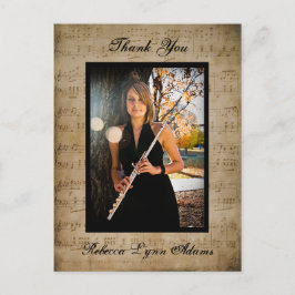 Sheet Music Abschluss Vielen Dank - Post Card Postkarte