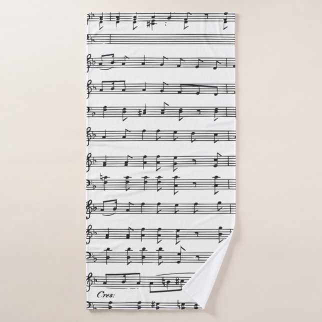 Sheet Music Badehandtuch (Badehandtuch)