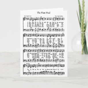 Sheet Music Feiertagskarte