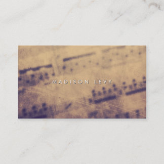 Sheet Music Grunge Teacher Musician Player Terminkarte