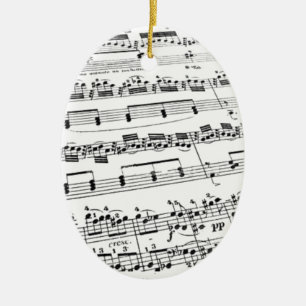 Sheet Music Keramikornament