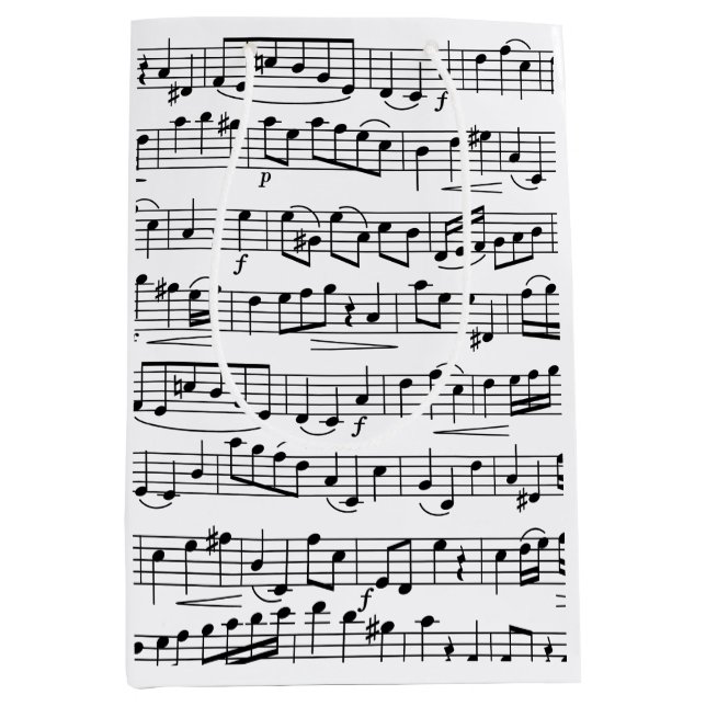 Sheet Music Notes       Mittlere Geschenktüte (Vorderseite)