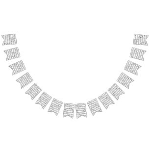 Sheet Music Notes Wimpelkette