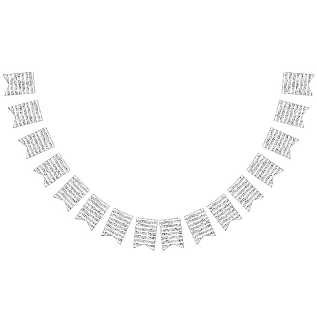 Sheet Music Notes         Wimpelkette (Alle)