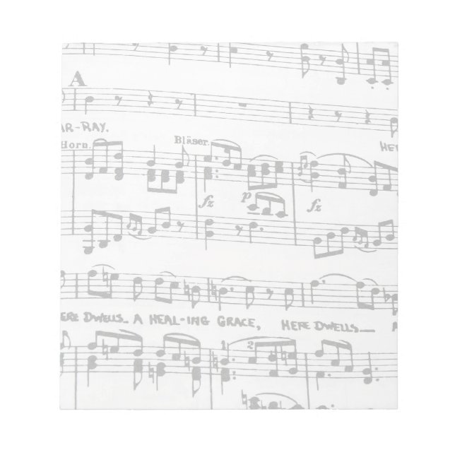 Sheet Music Notizblock (Vorderseite)
