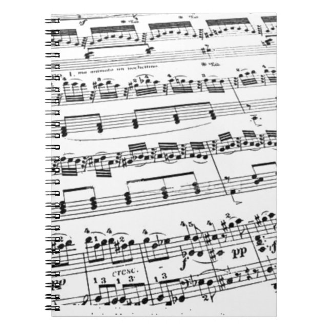 Sheet Music Notizblock (Vorderseite)