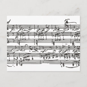 Sheet Music Postkarte