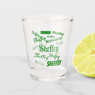 Sheffey Green Schriftartes - 9568 Schnapsglas