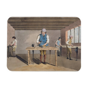 Sheffield Cutler von `Costume of Yorkshire' engr Magnet