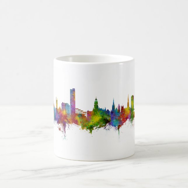 Sheffield England Skyline Kaffeetasse (Mittel)