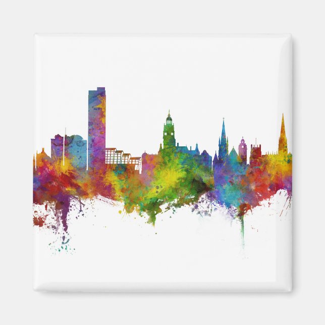 Sheffield England Skyline Magnet (Vorne)