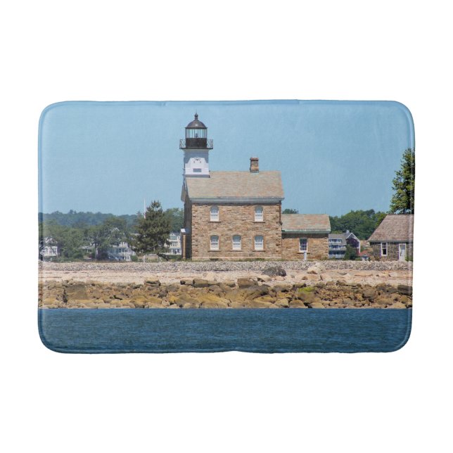 Sheffield Island Lighthouse, Connecticut Badematte (Vorderseite)