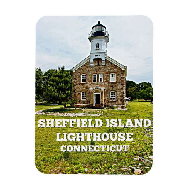 Sheffield Island Lighthouse, Connecticut Magnet (Vertikal)