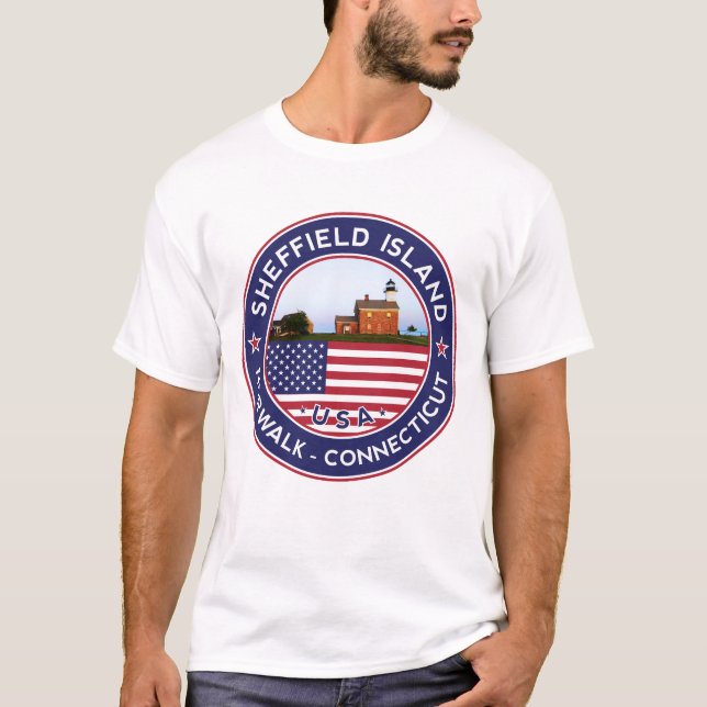 Sheffield Island Lighthouse, Norwalk, Connecticut T-Shirt (Vorderseite)