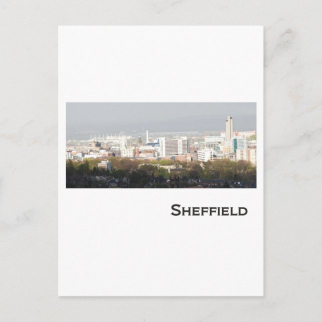 Sheffield Landscape Postkarte (Vorderseite)