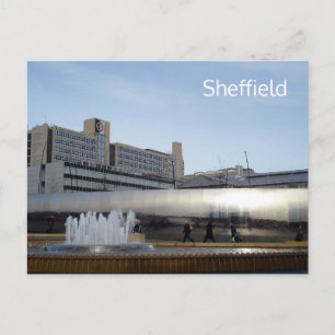 Sheffield Sheaf Square Postcard Postkarte