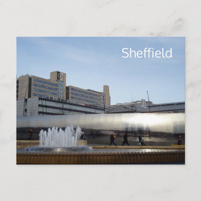 Sheffield Sheaf Square Postcard Postkarte (Vorderseite)