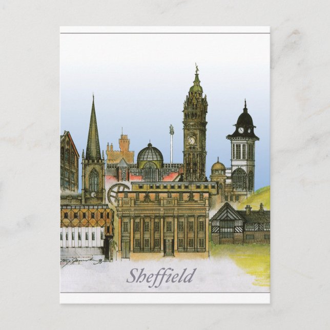 Sheffield - Südjorkshire, tony fernandes Postkarte (Vorderseite)