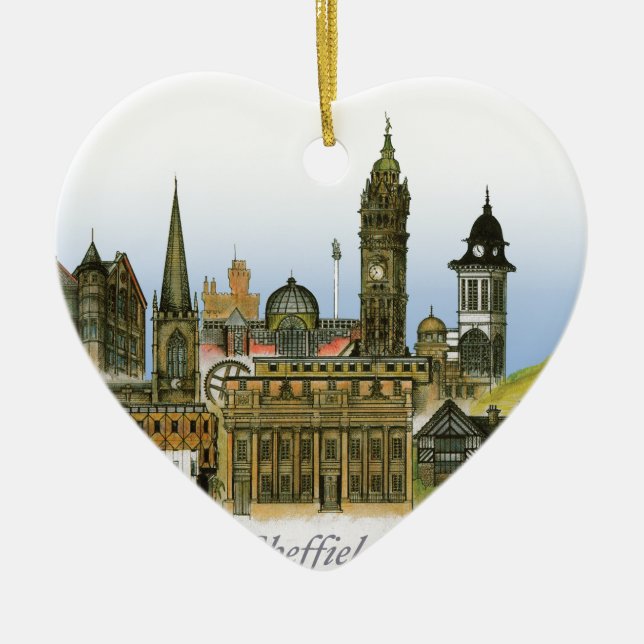 Sheffield - Südyorkshire, tony fernandes Keramikornament (Vorne)