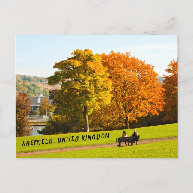 Sheffield Vereinigtes Königreich - Park Postcard Postkarte (Vorderseite)