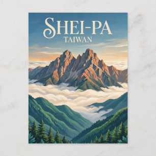 Shei-Pa-Nationalpark Taiwan Postkarte