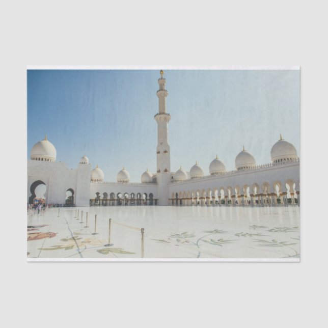 Sheik Zayed Grand Mosque ,Abu Dhabi Seidenpapier (Vorderseite)
