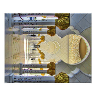 Sheik Zayed Grand Mosque Corridor Fotodruck