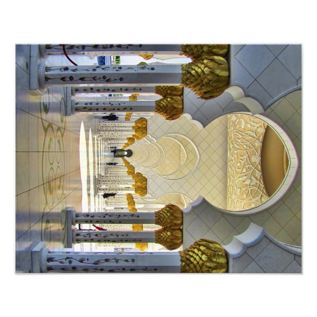 Sheik Zayed Grand Mosque Corridor Fotodruck (Vorne)