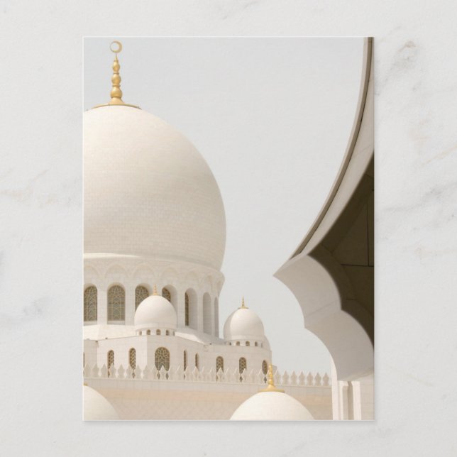 Sheik Zayed Moschee 3 Postkarte (Vorderseite)