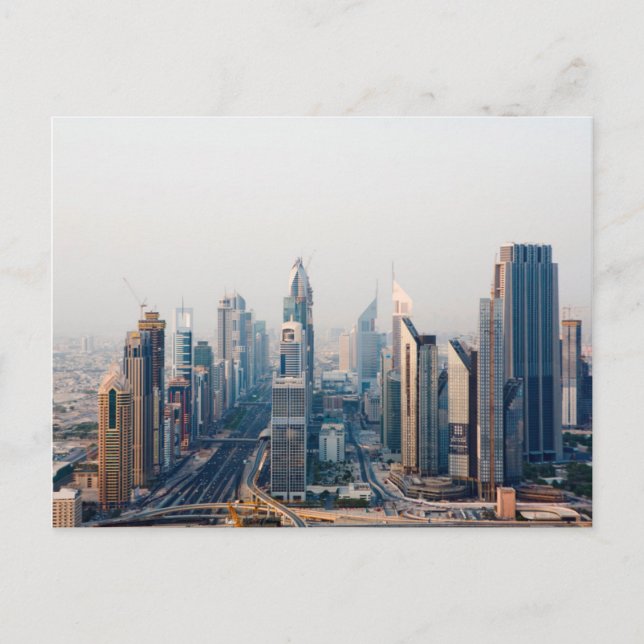 Sheikh-Zayed-Straße Postkarte (Vorderseite)