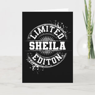 Sheila Limited Edition Lustiger Personalisierter N Karte
